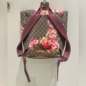 gucci bloom mini backpack GG Supreme Monogram Blooms Small Day Blue 1675306 FASHIONPHILE the first fragrance under then Gucci Blooms GG Supreme Monogram